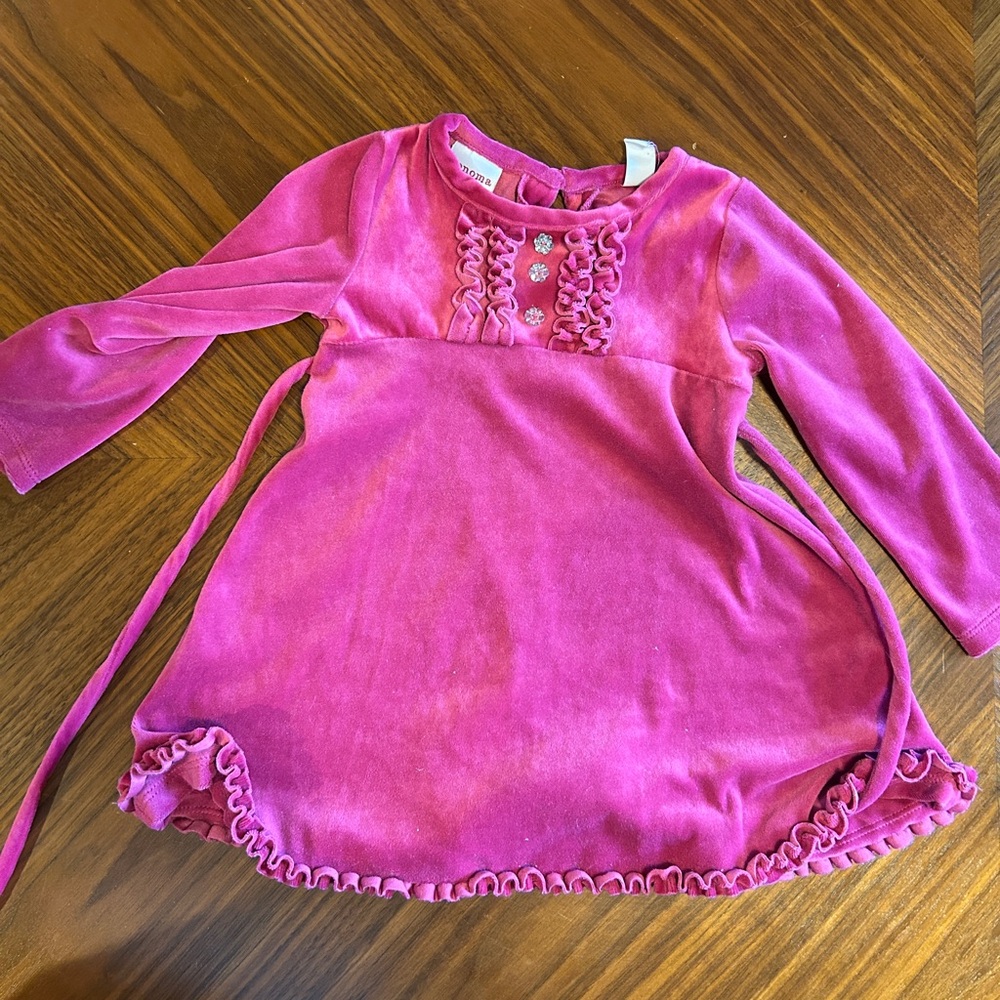 Sonoma Velvet Pink Toddler Dress